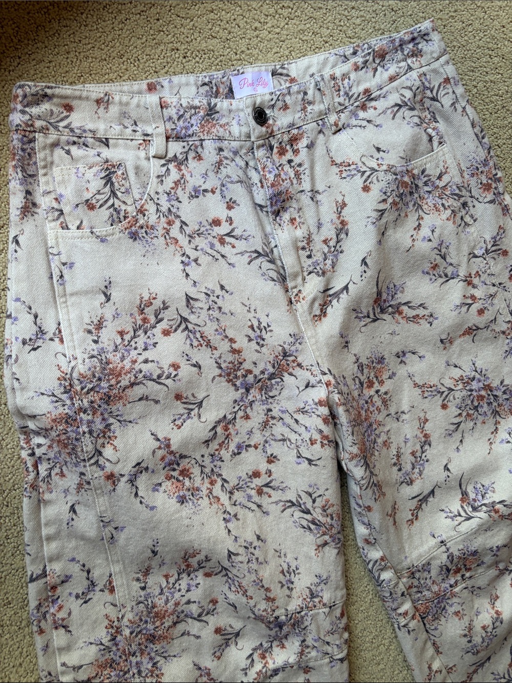 Pink Lily Barrel Jeans - Picture 2 of 4